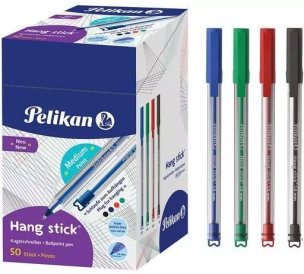 Długopis Hang Stick mix (50szt) PELIKAN. Wydawca: Pelikan. Multiszop.pl Opakowanie Długopis Hang Stick mix (50szt) PELIKAN