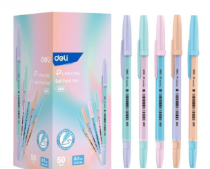 Długopis kulkowy 0,7mm pastel nieb (50szt) DELI. Wydawca: DELI. Multiszop.pl Opakowanie Długopis kulkowy 0,7mm pastel nieb (50szt) DELI