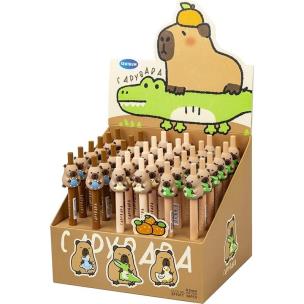 Opakowanie Długopis kulkowy Kapibara 0,5mm nieb. mix (36szt)