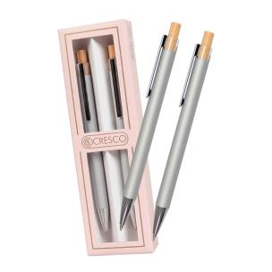 Opakowanie Długopis + ołówek Dyplomat srebrny dla Nauczyciela