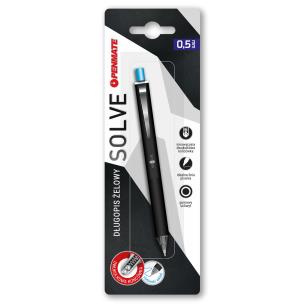 Długopis PENMATE żelowy Solve na blistrze. Wydawca: Penmate. Multiszop.pl Opakowanie Długopis PENMATE żelowy Solve na blistrze