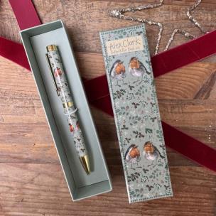 Długopis Ptaszki rudziki Święta. Wydawca: Alex Clark. Multiszop.pl Opakowanie Długopis Ptaszki rudziki Święta