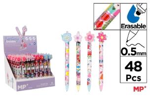 Opakowanie Długopis ścieralny 0,5mm kwiaty (48szt)