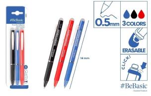 Opakowanie Długopis ścieralny mix kolorów 3szt