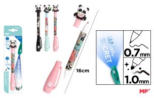 Opakowanie Długopis Szpiegowski UV z podwójną końcówką 0.7/1.0mm Panda 1szt.mix