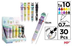 Opakowanie Długopis wielokolorowy Fantasy 10w1 Kaktus (30szt)