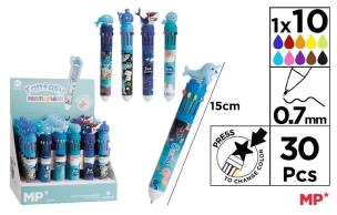 Opakowanie Długopis wielokolorowy Fantasy 10w1 Morski (30szt)