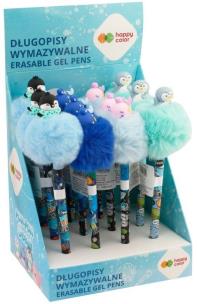 Opakowanie Długopis wymaz. Pompom Budies (12szt) HAPPY COLOR