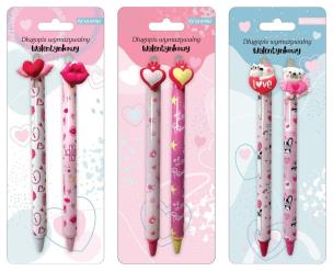 Opakowanie Długopis wymazywalny walentynka 2szt mix
