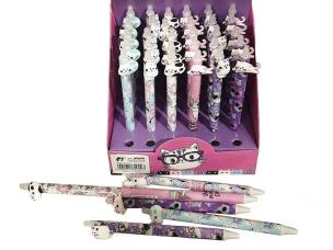 Opakowanie Długopis z ozdobną końcówką - kotek (36szt)