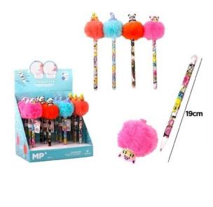 Opakowanie Długopis z pomponem 0,5mm ścieralny MIX