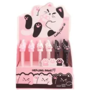 Opakowanie Długopis żelowy Cat Paw 0,5mm nieb (36szt)
