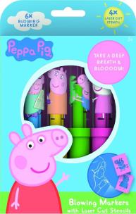 Opakowanie Dmuchane markery Świnka Peppa 6 kolorów