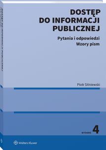 Okładka książki Dostęp do informacji publicznej. Pytania i odpowiedzi. Wzory pism