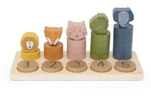 Opakowanie Drewniane puzzle do nauki liczenia