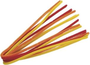 Opakowanie Drucik oplatany 50cm mix pomarańczowy 10szt