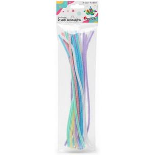 Opakowanie Druciki dekoracyjne 0,6x30cm 6 kolorów 24szt