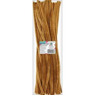 Opakowanie Druciki dekoracyjne 0,6x30cm jasnobrązowe 50szt