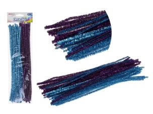 Opakowanie Druciki kreatywne metalik fiolet + niebieski