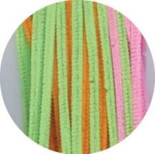 Opakowanie Druciki pluszowe pastelowo-neonowe 6mmx30cm 40szt