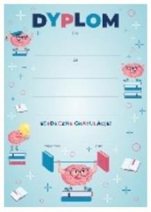 Opakowanie Dyplom A4 Mózg