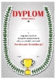 Opakowanie Dyplom A4 Sportowca