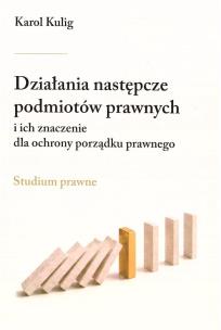 Okładka książki Działania następcze podmiotów prawnych