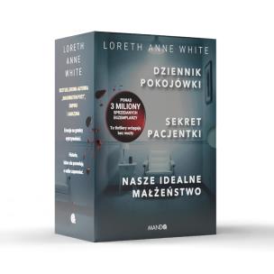 Dziennik pokojówki, Sekret pacjentki, Nasze idealne małżeństwo. Autor: Loreth Anne White. Multiszop.pl Okładka książki Dziennik pokojówki, Sekret pacjentki, Nasze idealne małżeństwo