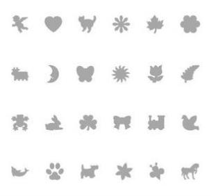 Okładka książki Dziurkacz ozdobny 1,6 cm Display box całoroczny