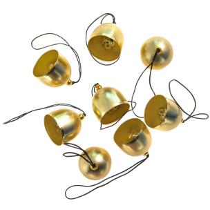 Opakowanie Dzwonki metalowe vintage 2,6cm złote 8szt