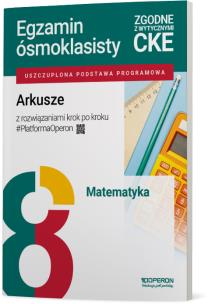 Okładka książki Egzamin ósmoklasisty SP 8 Matematyka Arkusze