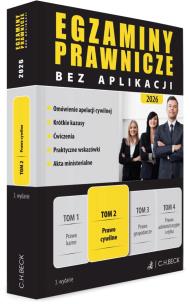Okładka książki Egzaminy Prawnicze bez aplikacji 2026. Tom 2. Prawo cywilne