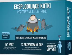 Eksplodujące Kotki: Przepisy na Kotastrofę REBEL. Wydawca: Rebel. Multiszop.pl Opakowanie Eksplodujące Kotki: Przepisy na Kotastrofę REBEL