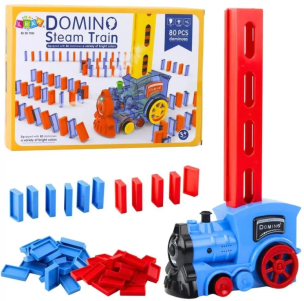 Elektryczna lokomotywa domino. Wydawca: Leantoys. Multiszop.pl Opakowanie Elektryczna lokomotywa domino