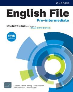 Okładka książki English File 5E Pre-Intermediate SB access to Exam Confidence