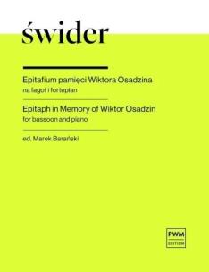 Okładka książki Epitafium pamięci Wiktora Osadzina na fagot i...