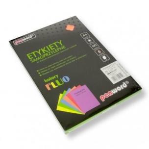 Opakowanie Etykiety samoprzylepne A4 fluo pomarańczowe 100ark