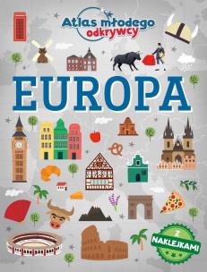 Okładka książki Europa. Atlas młodego odkrywcy (z naklejkami)