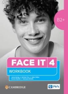 Face It 4 B2+ Ćwiczenia. Autor:   Praca zbiorowa. Multiszop.pl Okładka książki Face It 4 B2+ Ćwiczenia