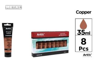 Opakowanie Farba akrylowa 35ml miedziana (8szt)
