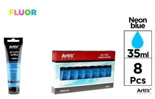 Opakowanie Farba akrylowa fluorescencyjna 35ml nieb (8szt)