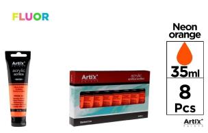 Opakowanie Farba akrylowa fluorescencyjna 35ml pomarań (8szt)