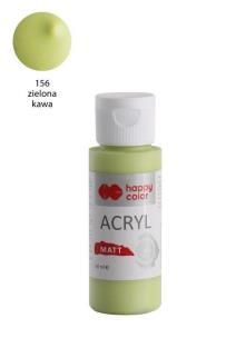 Opakowanie Farba akrylowa Matt zielona kawa 60ml HAPPY COLOR