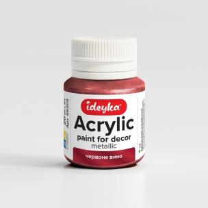 Opakowanie Farba akrylowa metaliczna Czerwone wino 20ml