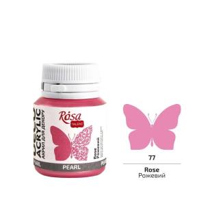 Farba akrylowa perłowa rose 77 20ml. Wydawca: Rosa. Multiszop.pl Opakowanie Farba akrylowa perłowa rose 77 20ml