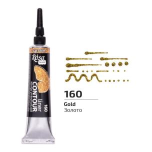 Opakowanie Farba aktylowa kontur universal brokat gold 20ml