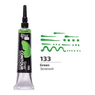 Opakowanie Farba aktylowa kontur universal fluor green 20ml