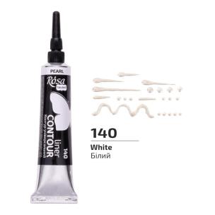 Opakowanie Farba aktylowa kontur universal perłowa white 20ml