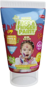 Opakowanie Farba dla malowania palcami czerwona 65ml