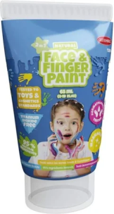 Opakowanie Farba dla malowania palcami niebieska 65ml